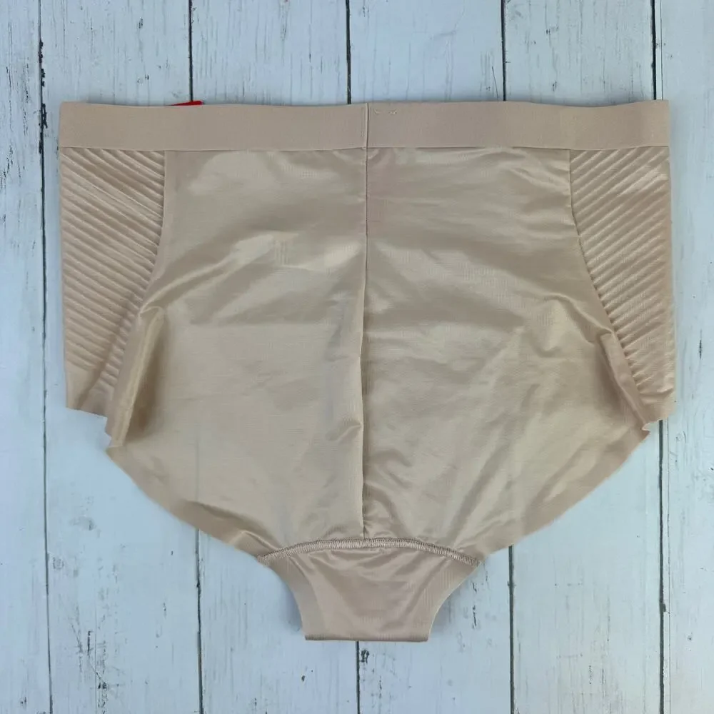 NWT Spanx Champagne Beige Invisible Shaping Brief Panty Size Medium